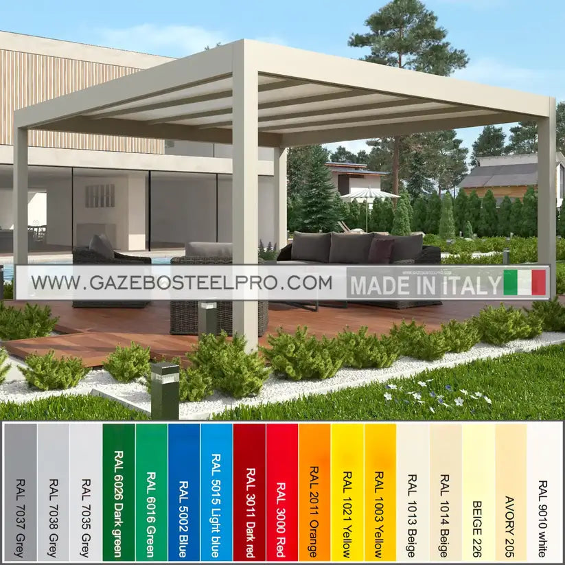 Pergola 2x2 - QBox Linea Base - Gazebo Steel Pro #