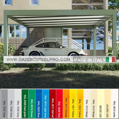 Pergola 2x2 - QBox Linea Base - Gazebo Steel Pro #