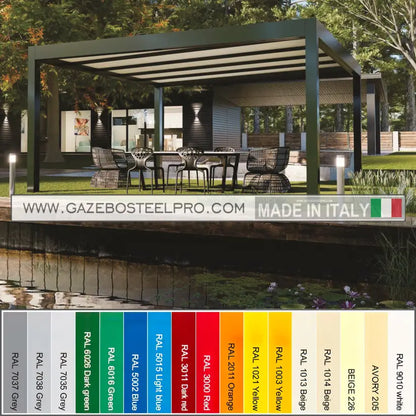 Pergola 2x2 - QBox Linea Base - Gazebo Steel Pro #