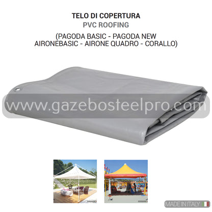 TELO DI RICAMBIO PER AIRONE E PAGODA - Gazebo Steel Pro #