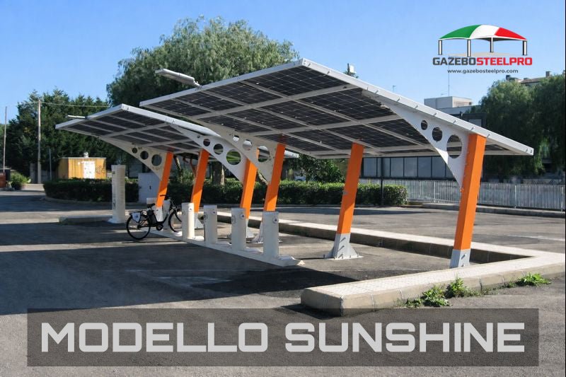 CARPORT SUNSHINE - Parcheggio Modulare Predisposto per Fotovoltaico - Gazebo Steel Pro