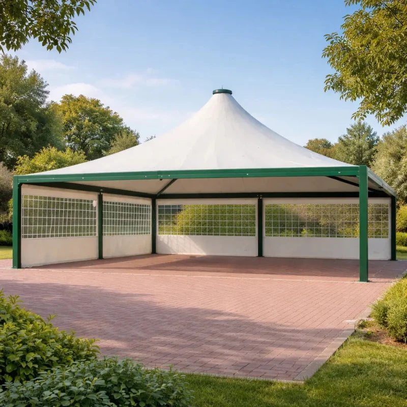 Gazebo Professionale Airone Max Pesante 10x10 Con struttura portante in Acciaio da 3mm