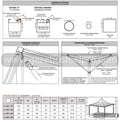 Gazebo 3x3 MT AIRONE MIDDLE - Gazebo Steel Pro