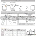 Gazebo 3x5 MT AIRONE MIDDLE - Gazebo Steel Pro