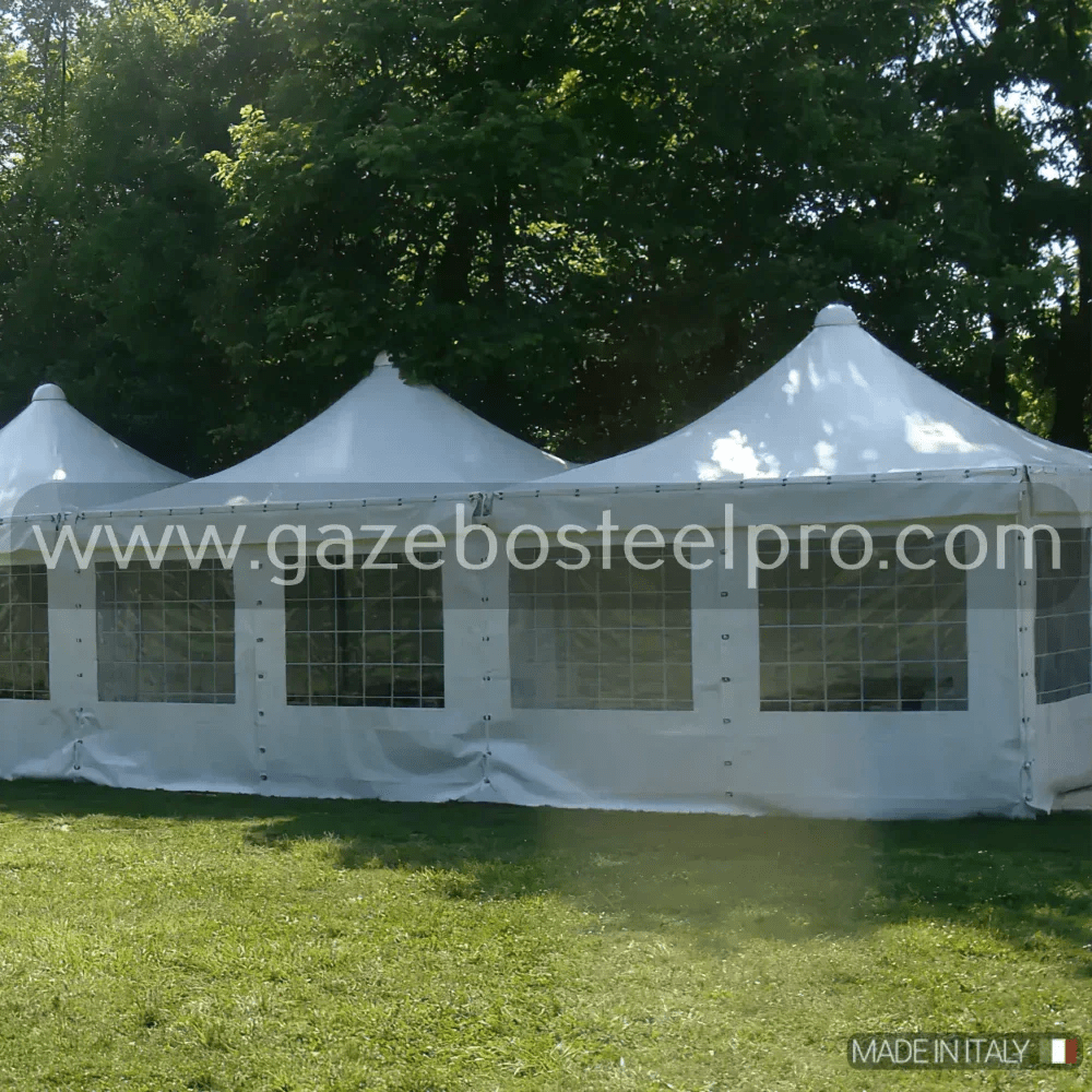 Gazebo 3X6 MT. AIRONE CORALLO - Gazebo Steel Pro