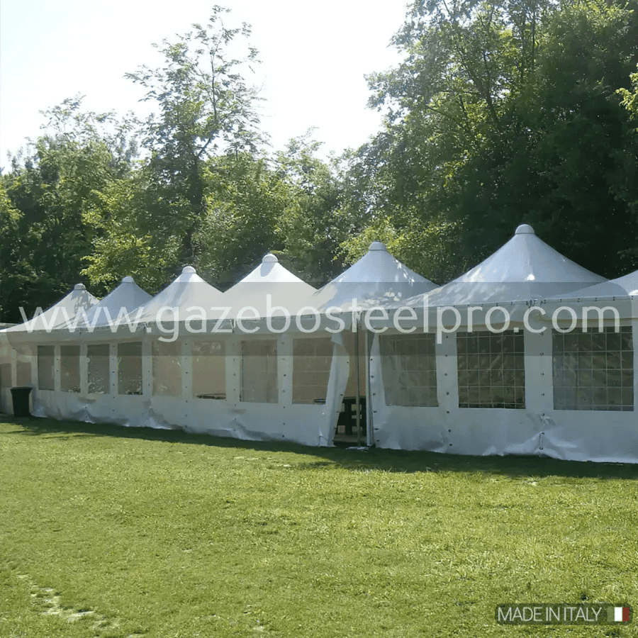 Gazebo 3X6 MT. AIRONE CORALLO - Gazebo Steel Pro