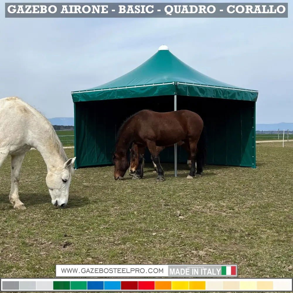 Gazebo 4x4 MT - AIRONE BASIC - Gazebo Steel Pro