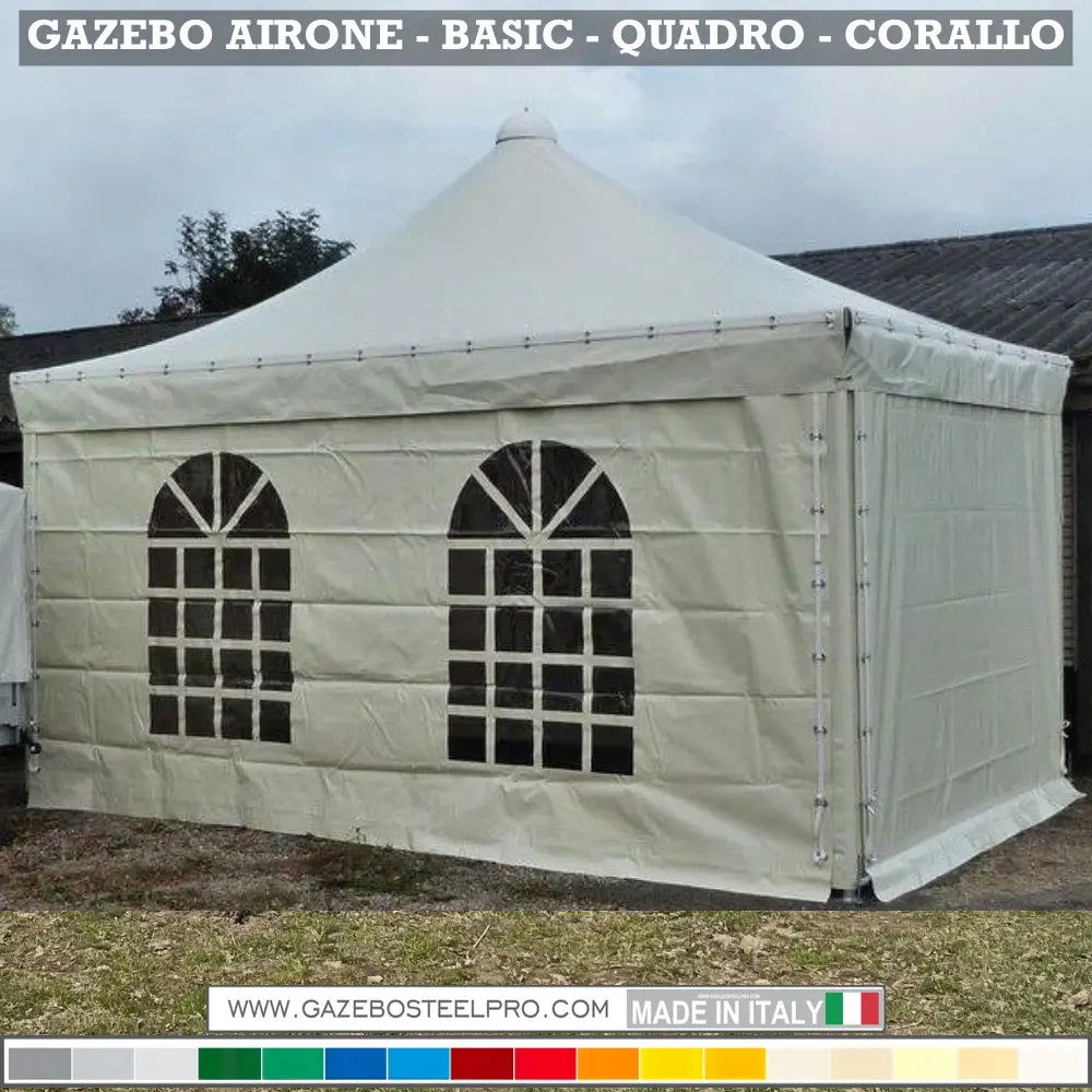 Gazebo 4x4 MT - AIRONE BASIC - Gazebo Steel Pro