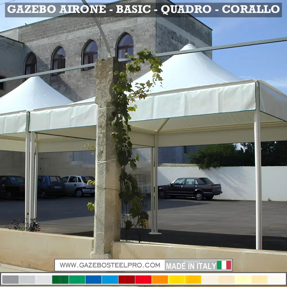 Gazebo 4x4 MT - AIRONE BASIC - Gazebo Steel Pro