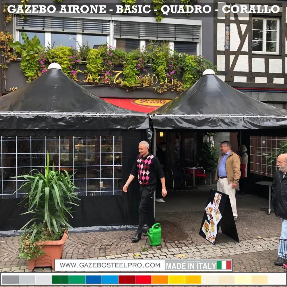 Gazebo 4x4 MT - AIRONE BASIC - Gazebo Steel Pro