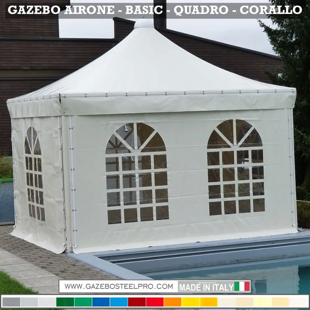 Gazebo 4x4 MT - AIRONE BASIC - Gazebo Steel Pro