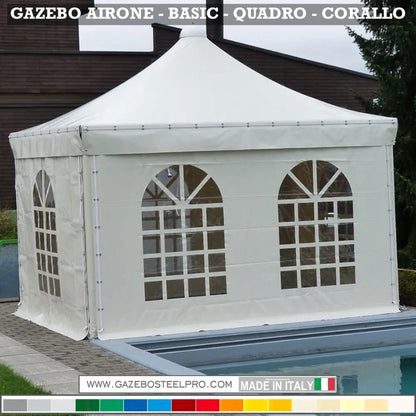 Gazebo 4x4 MT - AIRONE BASIC - Gazebo Steel Pro