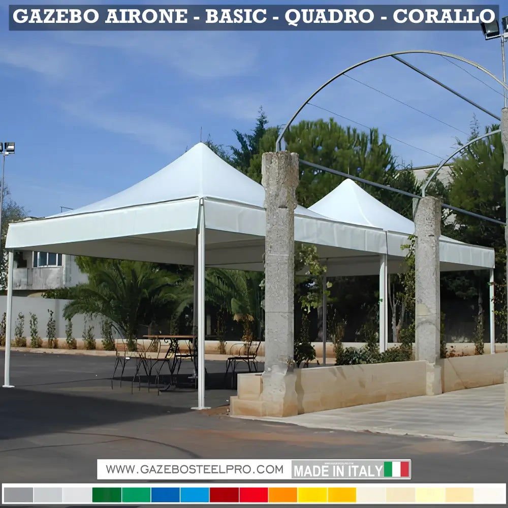Gazebo 4x4 MT - AIRONE BASIC - Gazebo Steel Pro