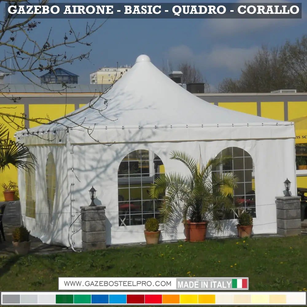 Gazebo 4x5 MT - AIRONE BASIC - Gazebo Steel Pro