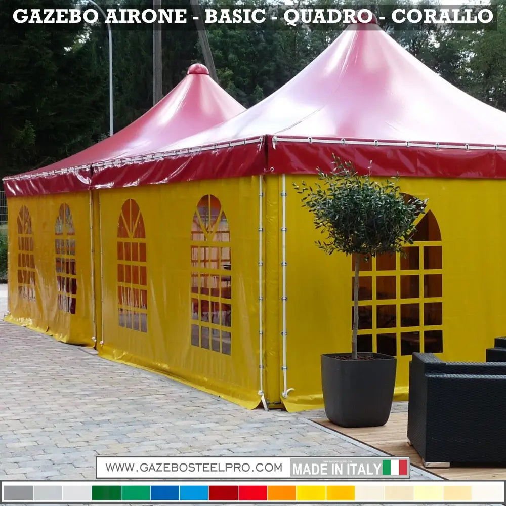 Gazebo 4x5 MT - AIRONE BASIC - Gazebo Steel Pro