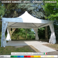 Gazebo 5x5 MT - AIRONE BASIC - Gazebo Steel Pro