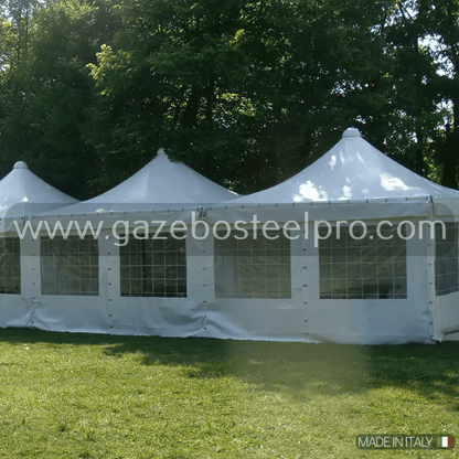 Gazebo 5x5 MT. AIRONE CORALLO - Gazebo Steel Pro