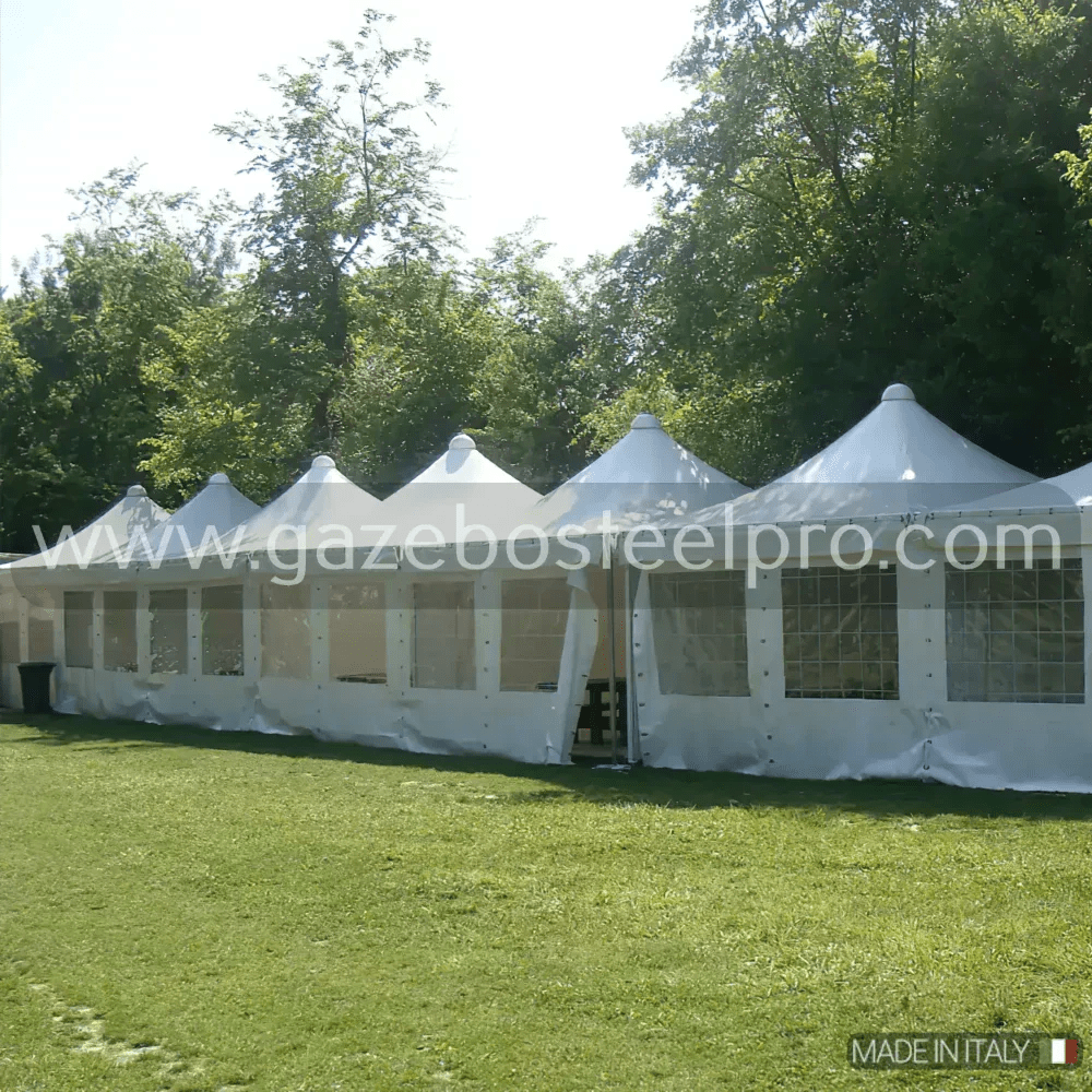 Gazebo 5x5 MT. AIRONE CORALLO - Gazebo Steel Pro