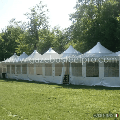 Gazebo 5x5 MT. AIRONE CORALLO - Gazebo Steel Pro
