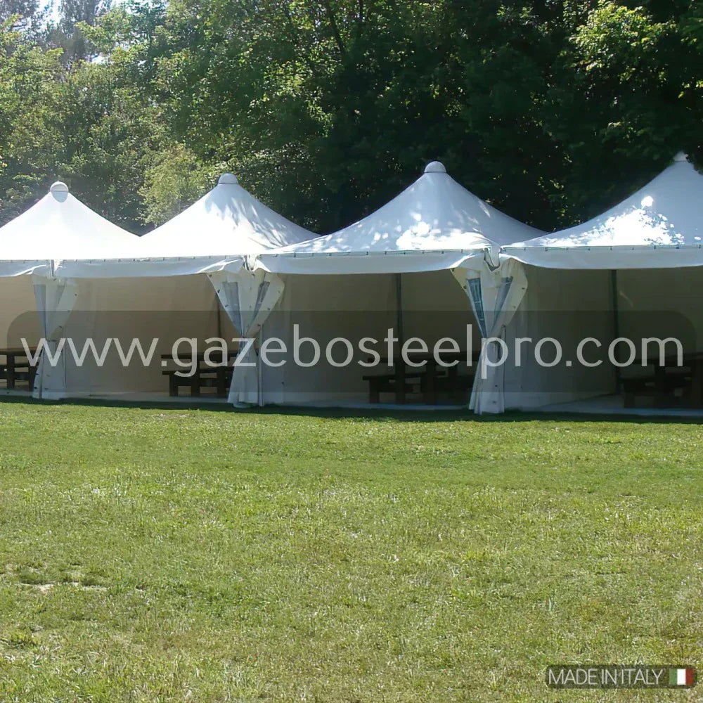 Gazebo 5x5 MT. AIRONE CORALLO - Gazebo Steel Pro