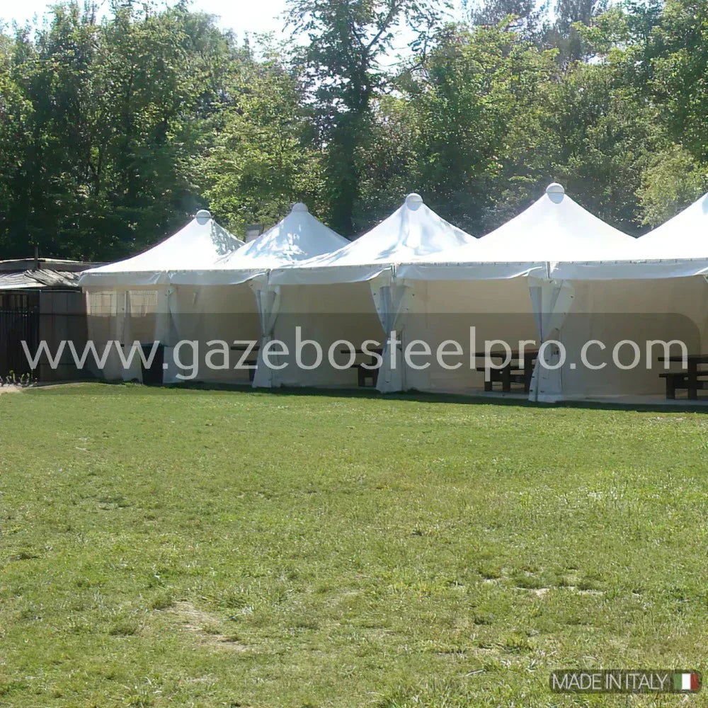 Gazebo 5x5 MT. AIRONE CORALLO - Gazebo Steel Pro