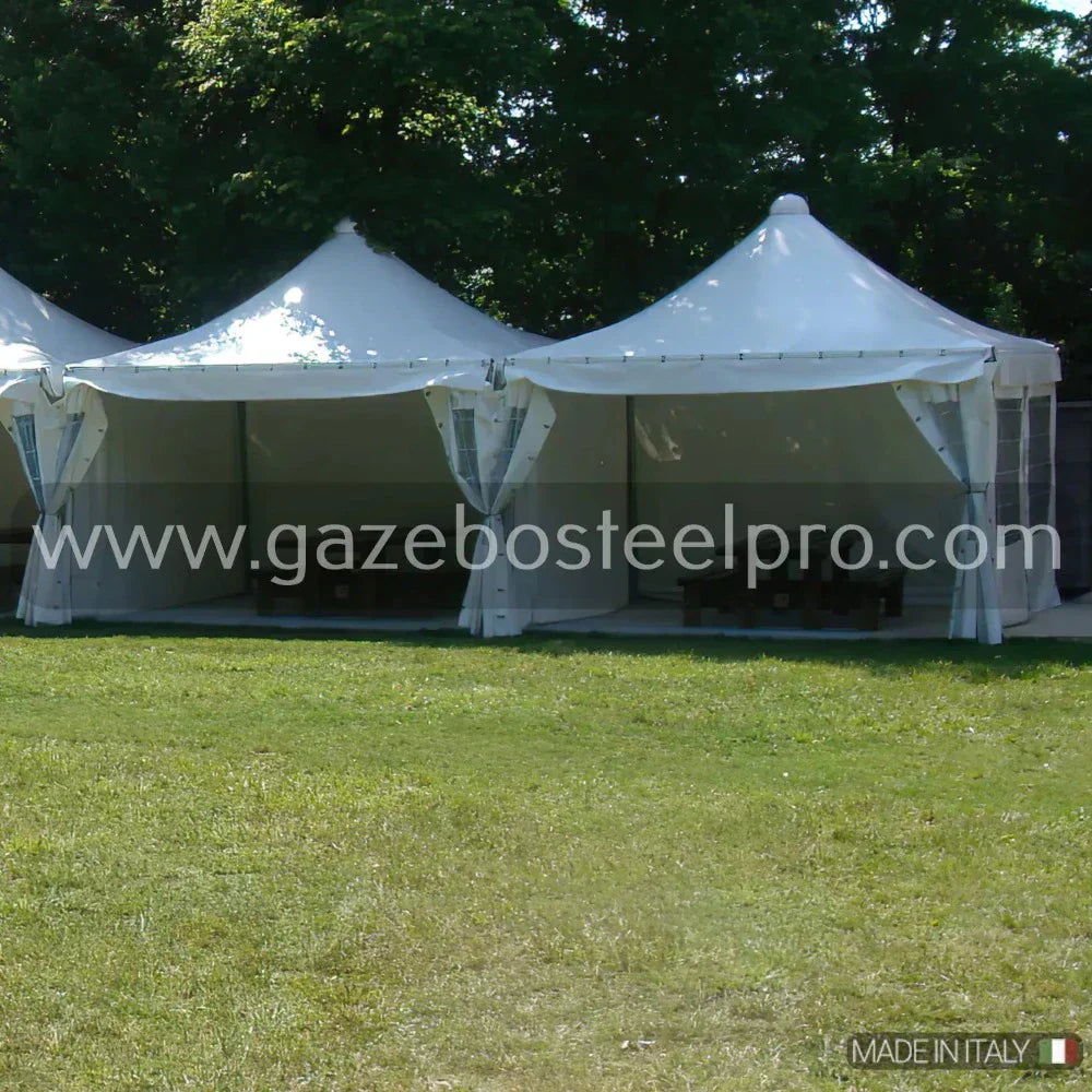 Gazebo 5x5 MT. AIRONE CORALLO - Gazebo Steel Pro