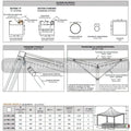 Gazebo 5x5 MT AIRONE MIDDLE - Gazebo Steel Pro