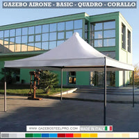 Gazebo 5x6 MT - AIRONE BASIC - Gazebo Steel Pro