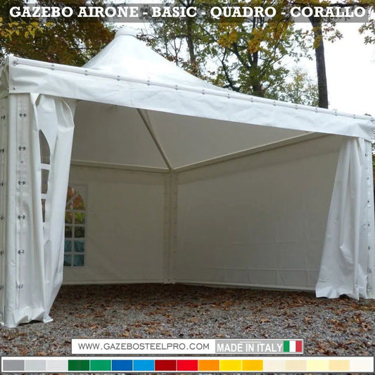 Gazebo 6x6 MT - AIRONE BASIC - Gazebo Steel Pro