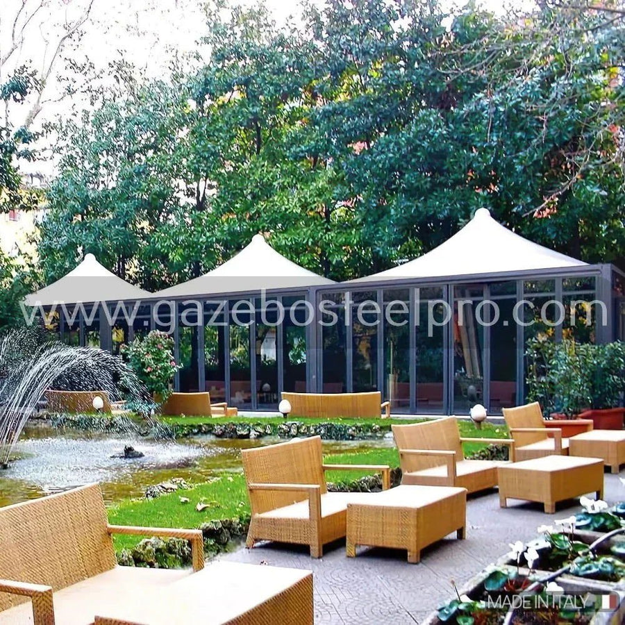 Gazebo 6x7 MT - AIRONE MAX LEGGERO - Gazebo Steel Pro