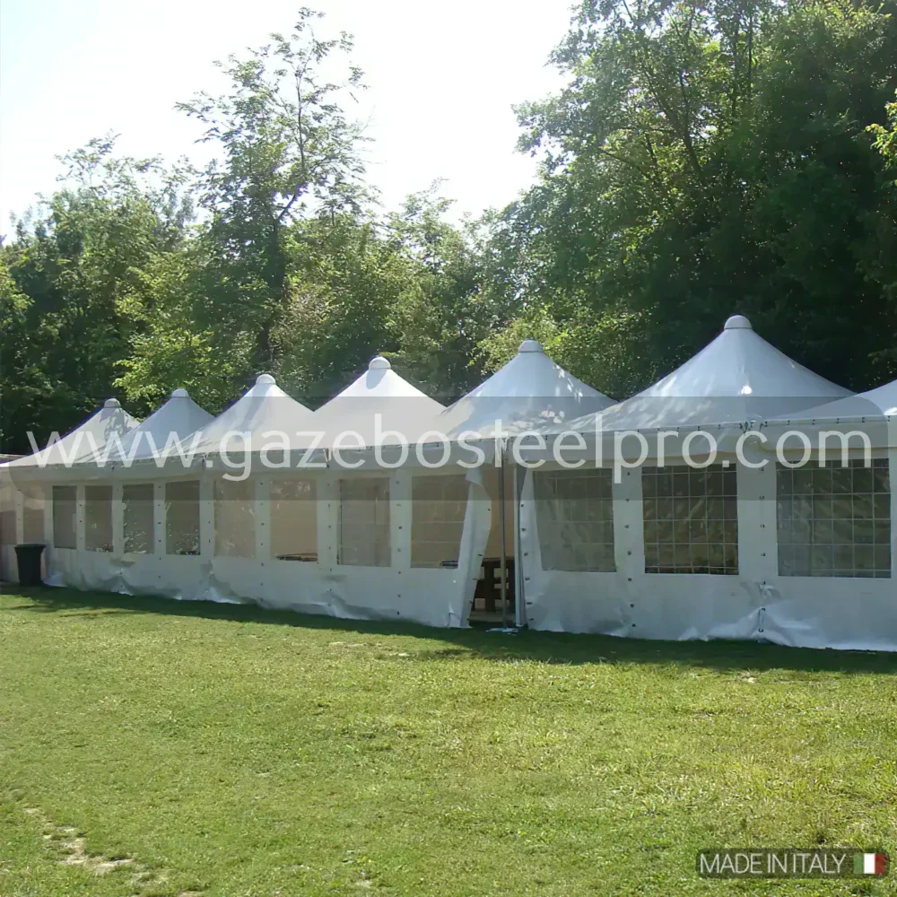 Gazebo 5x6 MT. AIRONE CORALLO - Gazebo Steel Pro #