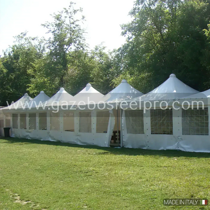 Gazebo 5x5 MT. AIRONE CORALLO - Gazebo Steel Pro #