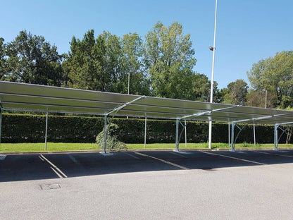 Grifone – Carport in Acciaio con Telo in Membrana Tessile - Gazebo Steel Pro