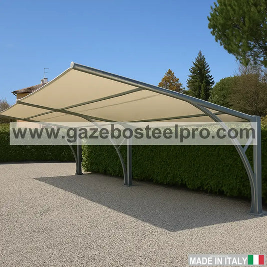 Grifone – Carport in Acciaio con Telo in Membrana Tessile