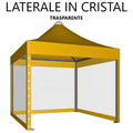 LATERALE IN CRISTAL TRASPARENTE - Gazebo Steel Pro