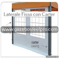 LATERALE IN PVC CON SISTEMA CARTER - Gazebo Steel Pro