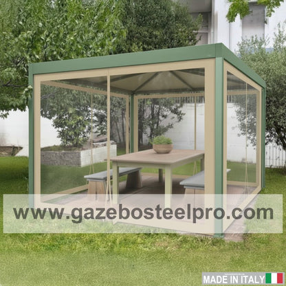 LATERALE SCORREVOLE IN CRYSTAL PER MINIMAX - Gazebo Steel Pro