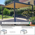 Pergola BEACH WAVE 100 - modulo singolo autoportante - Gazebo Steel Pro