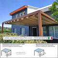 Pergola BEACH WAVE 100 - modulo singolo autoportante - Gazebo Steel Pro