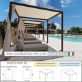 PERGOLA BEACH ZERO - 80 - 4X4 MT - Gazebo Steel Pro