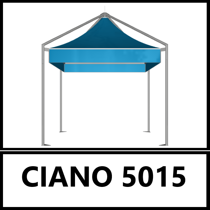 COLORE TETTO PVC PAGODA SYSTEM - Gazebo Steel Pro #