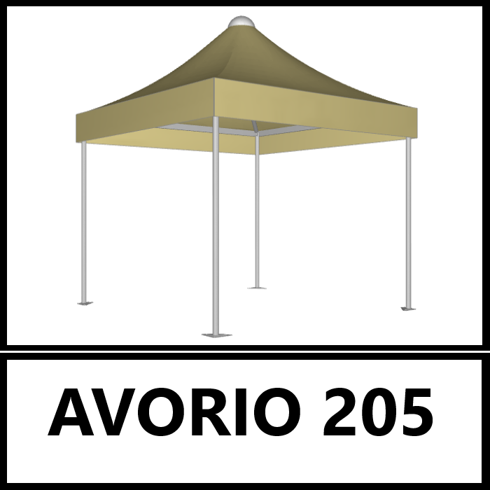 COLORE TETTO PVC AIRONE SYSTEM - Gazebo Steel Pro #