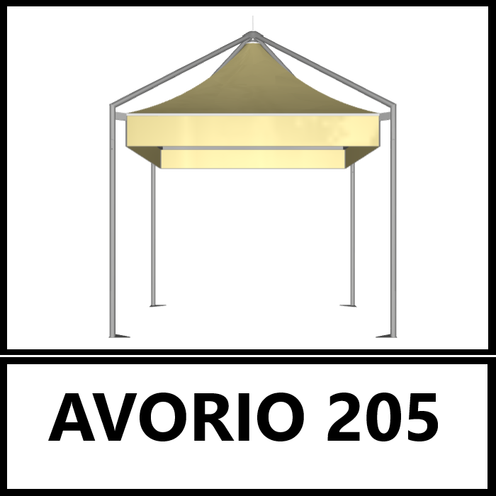 COLORE TETTO PVC PAGODA SYSTEM - Gazebo Steel Pro #