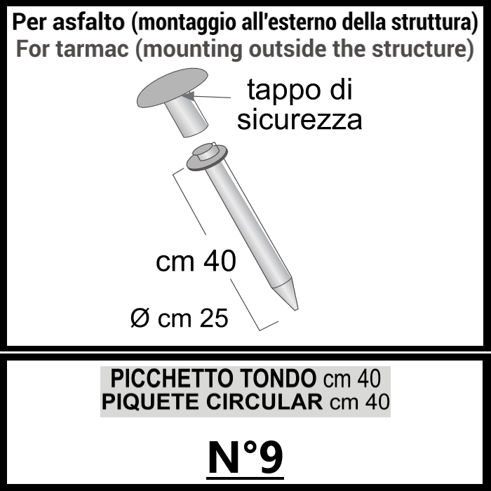 SISTEMA DI ANCORAGGIO - Gazebo Steel Pro #