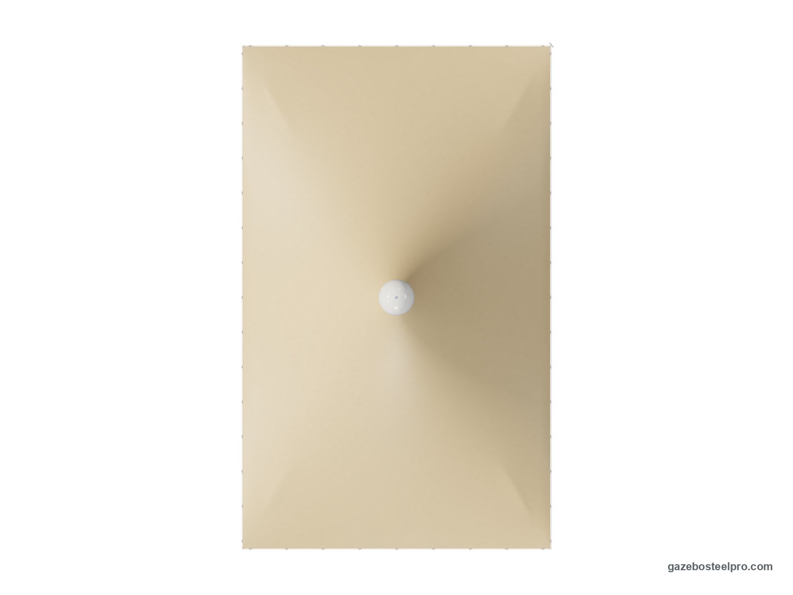 Pianta dall'alto del gazebo 3x5 Airone Basic: 3 × 4,90 m, circa 14,7 m²
