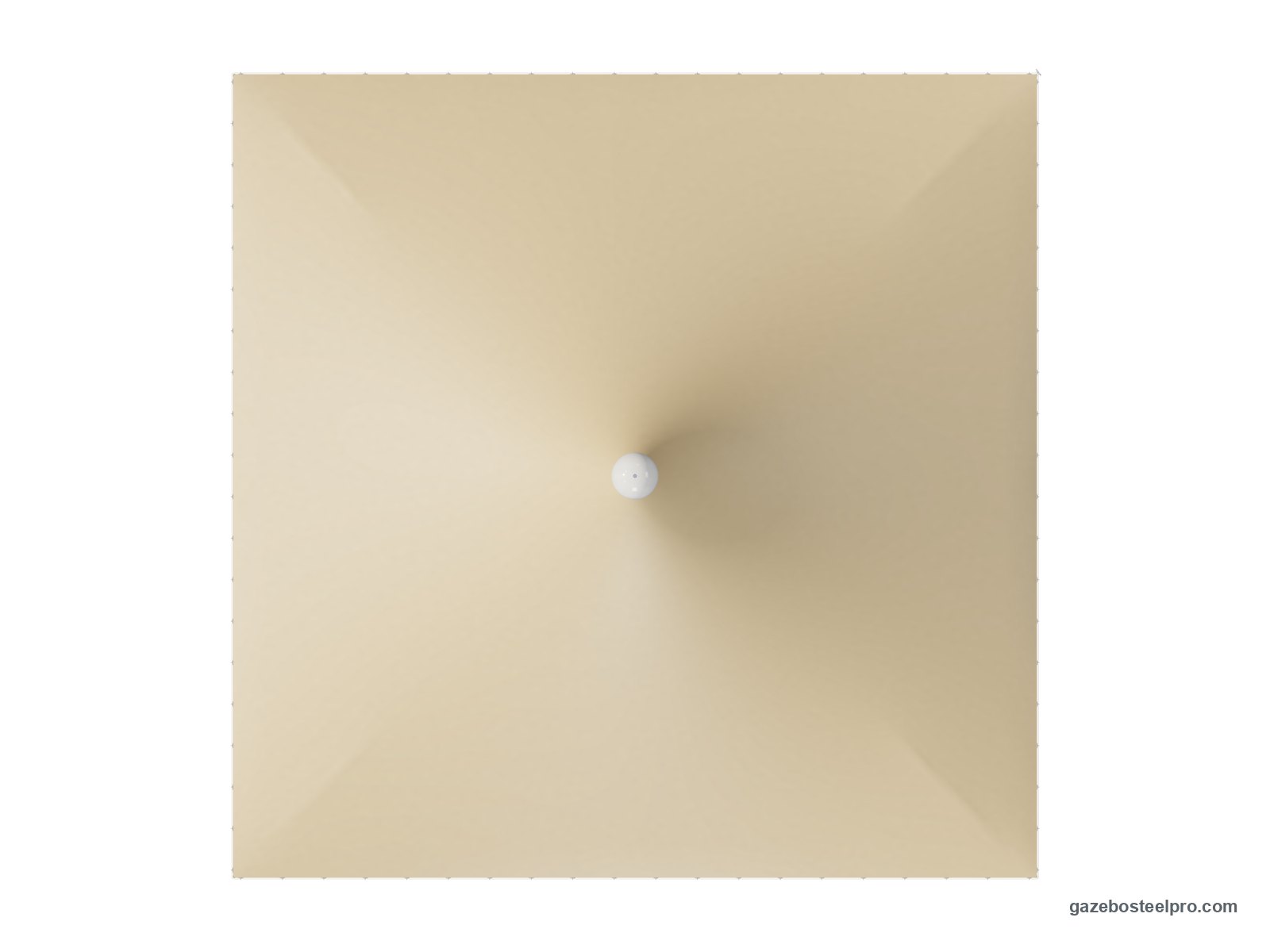 Pianta dall'alto del gazebo 6x6 Airone Basic: 6 × 6 m, 36 m²
