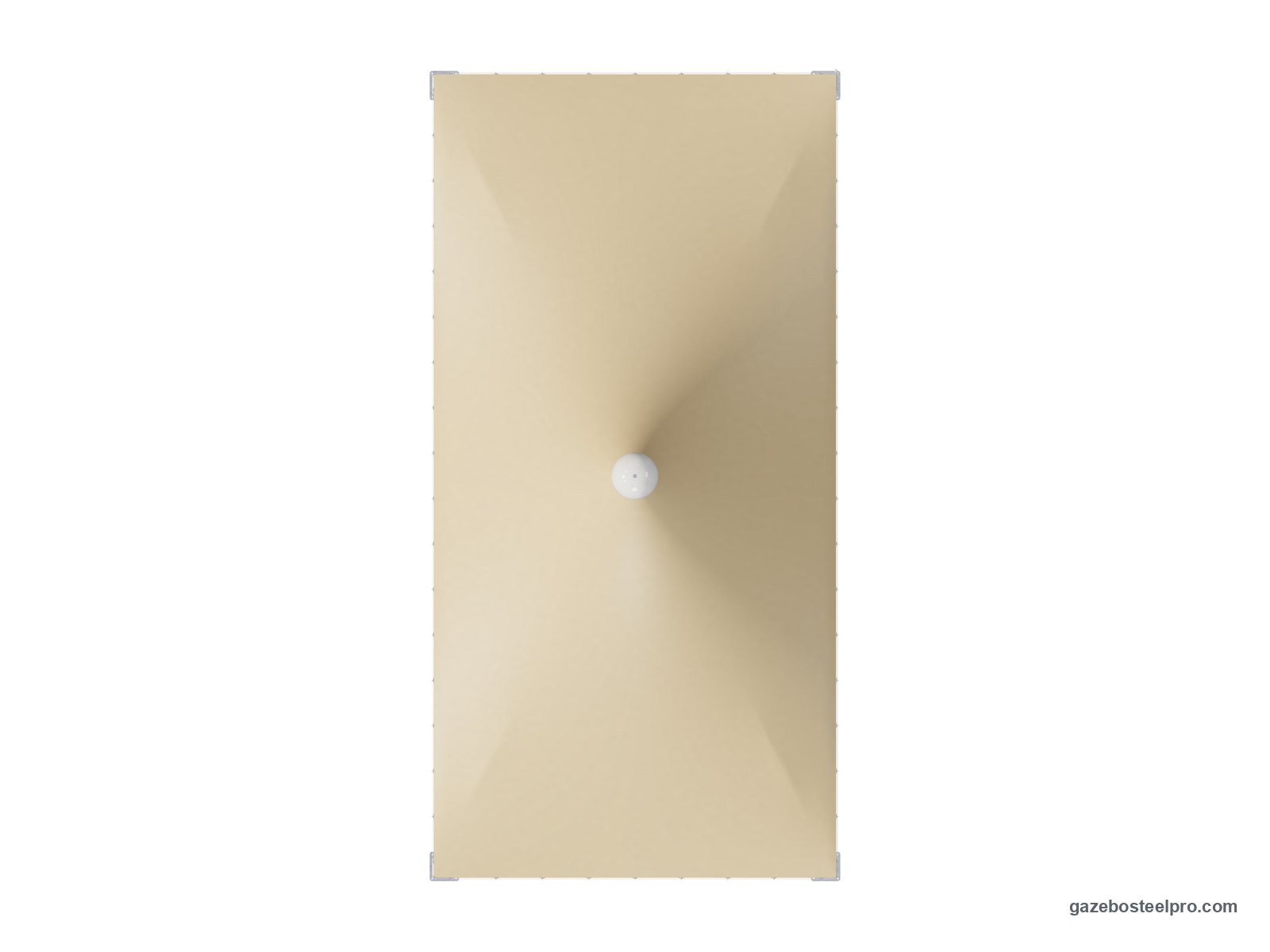 Pianta dall'alto del gazebo 3x6 Airone Quadro: 3,00 × 6,00 m, 18 m²