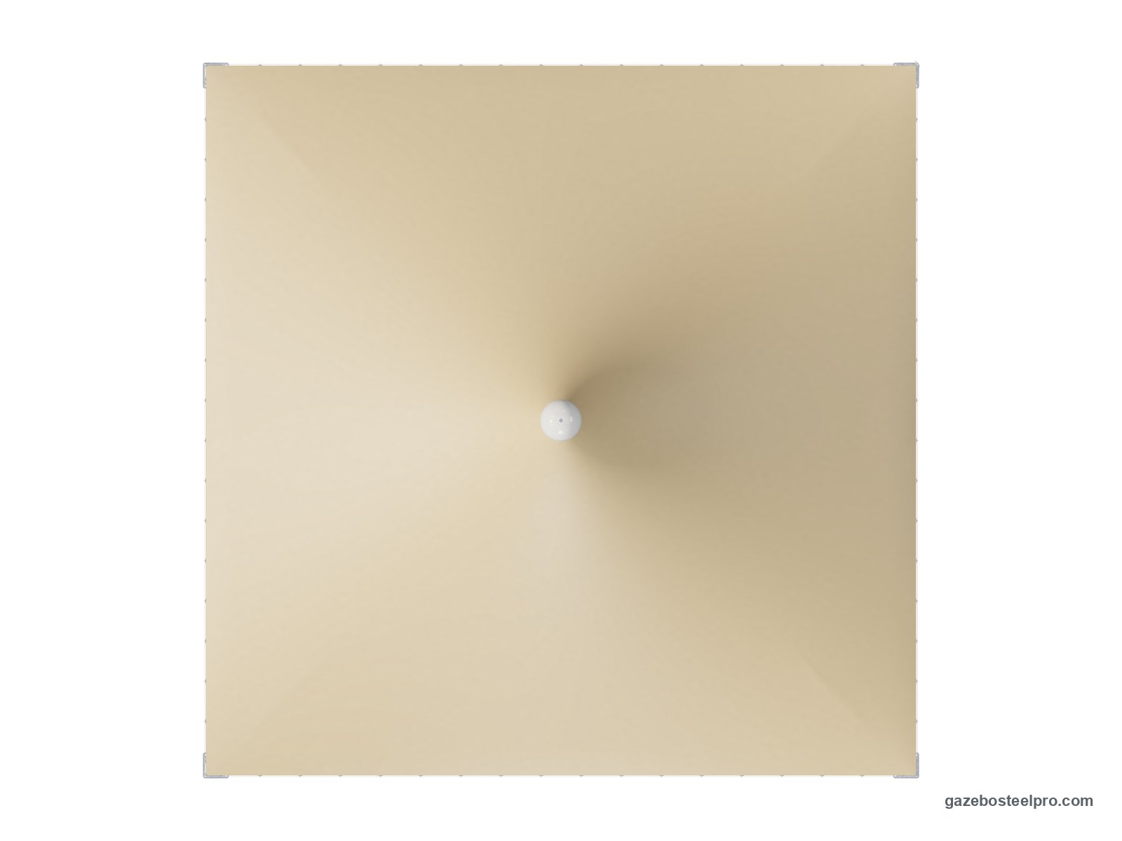 Pianta dall'alto del gazebo 6x6 Airone Quadro: 6,00 × 6,00 m, 36 m²