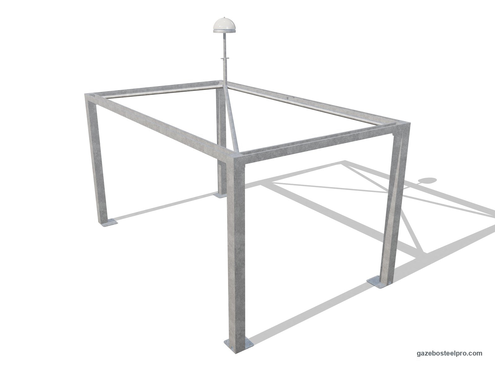 Telaio del gazebo 3x5 Airone Max Leggero senza telo: montanti 150×150, trave a C, quattro traverse