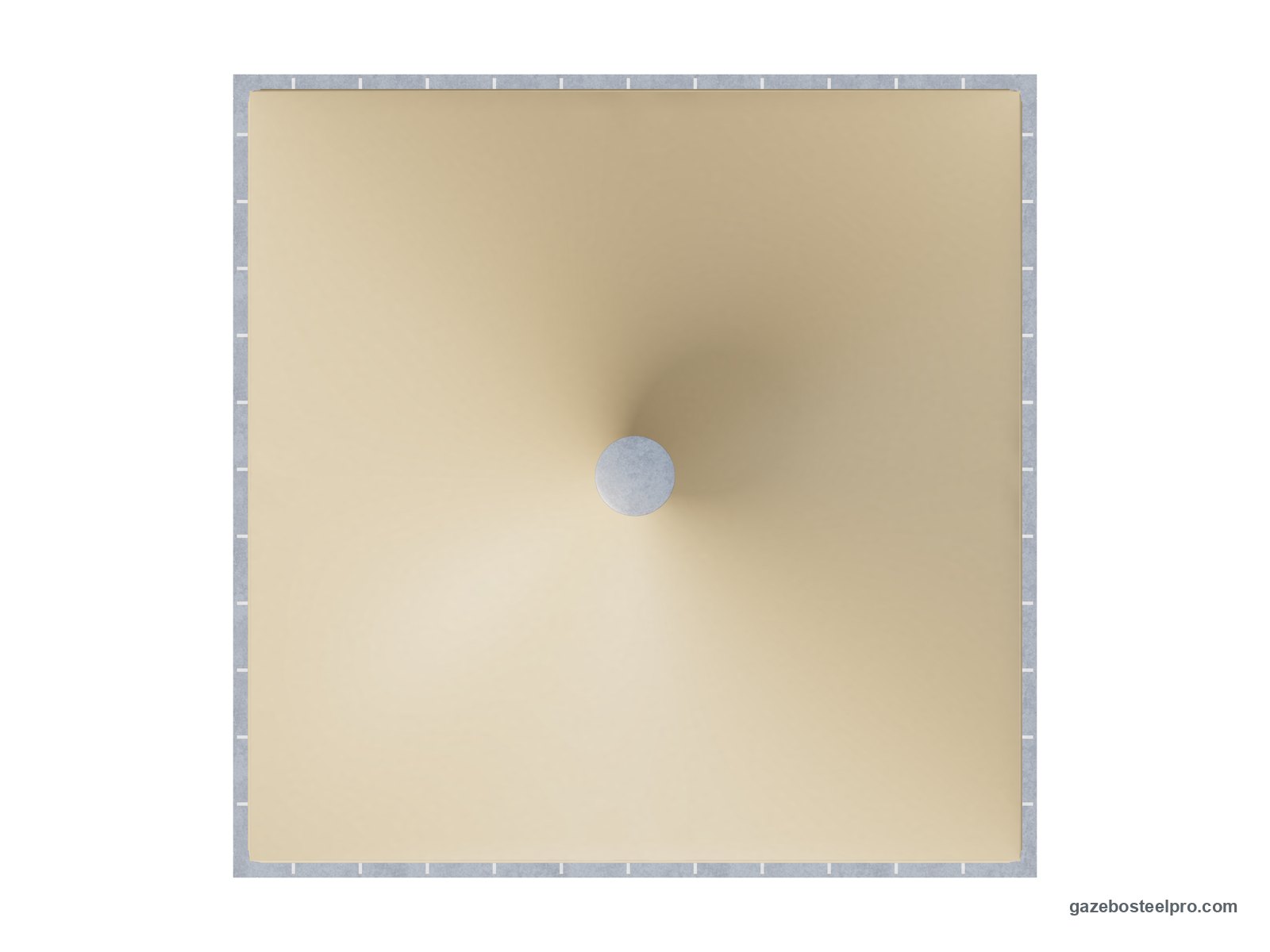 Pianta dall'alto del gazebo 6x6 Airone Max Pesante: 6 × 6 m, 36 m²